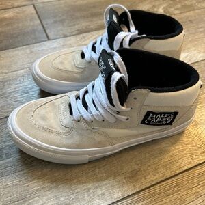 Vans Half Cab White and Black Sneakers
